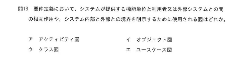 令和7年度 春期 システムアーキテクト試験 午前Ⅱ 問13